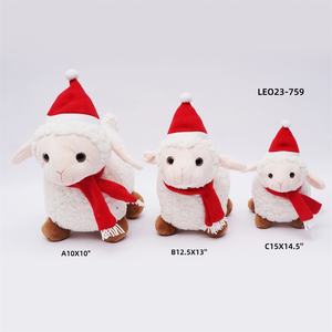2026 nuove decorazioni per albero di natale peluche di pecora di nuovo anno regalo di peluche farciti animali da fattoria peluche per bambini - Product Image 5