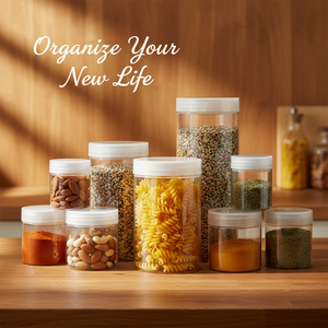 Vente en gros de 100ml de bouteilles de stockage de nourriture vides en plastique écologiques pour bonbons à biscuits sérigraphie logo personnalisé pour les collations aux noix - Product Image 1