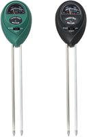 Testeur d'humidité du sol, de pH et d'intensité lumineuse 3 en 1 à tête ronde pour plantes de jardin