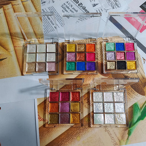 Paleta <span class=keywords><strong>de</strong></span> <span class=keywords><strong>Sombras</strong></span> <span class=keywords><strong>de</strong></span> Ojos Multichrome Personalizada, Paleta <span class=keywords><strong>de</strong></span> <span class=keywords><strong>Sombras</strong></span> <span class=keywords><strong>de</strong></span> Ojos Brillantes <span class=keywords><strong>de</strong></span> Marca Privada, 9 <span class=keywords><strong>Colores</strong></span>, Libre <span class=keywords><strong>de</strong></span> Crueldad - Product Image 3