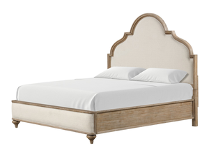 Rustic <b>Pine</b> 1pc Queen Convertible Adjustable <b>Bed</b> Diamond Crystal <b>Frame</b> Unique Legs Bedroom Furniture Modern Look Upholstered - Product Image 4