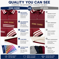 Chemises Polo pour Hommes en Piqué 100% Polyester de Haute Qualité, Rayures Classiques, Uniformes, Vêtements de Travail, Chemises Polo de Golf pour Hommes