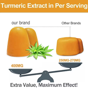 Caramelle Gommose alla Curcuma con Etichetta Privata, Integratore Naturale Anti-infiammatorio e per il Supporto Articolare, OEM/ODM - Product Image 4