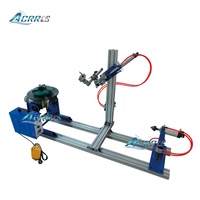 Support de torche pneumatique, positionneur de soudage rotatif à chargement par queue de cheval, plateau tournant avec mandrin de 300 mm, capacité de charge de 200 kg