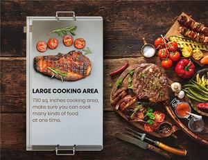 <span class=keywords><strong>Plaque</strong></span> <span class=keywords><strong>de</strong></span> calandre en acier inoxydable, gril à gaz et à charbon, <span class=keywords><strong>plaque</strong></span> <span class=keywords><strong>de</strong></span> <span class=keywords><strong>Plancha</strong></span> à dessus plat avec poignées amovibles, spatule à gratter, tourne-<span class=keywords><strong>plaque</strong></span> - Product Image 5