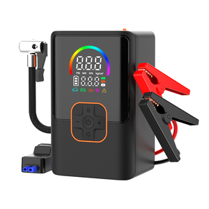 Démarreur portable 6-en-1 : booster de batterie de <span class=keywords><strong>voiture</strong></span>, chargeur de batterie externe, pack de batteries au lithium, pompe à air pour pneus, <span class=keywords><strong>gonfleur</strong></span> de pneus avec lumière - Product Image 1