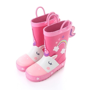 Hot Sale Regens tiefel <span class=keywords><strong>New</strong></span> Design rosa Schuhe Kinder Kinder Mädchen Gummis chuhe - Product Image 2