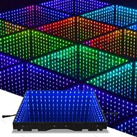TSINYE-Éclairage matriciel à LED pour scène de danse, pour fête, 48 LED, miroir infini en verre trempé