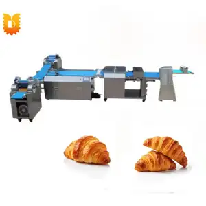 Youdo machinery croissant maker dough sheeter production line frozen high yield croissant machine