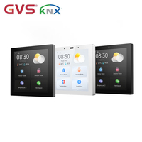 Interrupteur mural intelligent GVS KNX Smart Touch S4, écran tactile IPS de 4 pouces avec interphone SIP et serveur d'application pour la domotique
