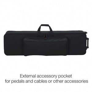 BSCI Factory China OEM Portable Padded Instrument Gig Rolling <b>Wheel</b> case Music Keyboard <b>Bag</b> for 61 76 88 Keys Piano - Product Image 3