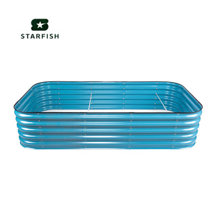 Prix usine Extra Large Planting Box Pots de fleurs en acier galvanisé Kit de jardin <span class=keywords><strong>surélevé</strong></span> Boîte de jardinière Grand lit de jardin bricolage - Product Image 6