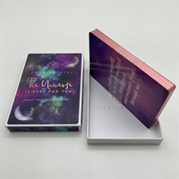 Jeu de cartes Oracle personnalisé de haute qualité, cartes en papier durable à noyau noir allemand avec design personnalisé et estampage à chaud doré