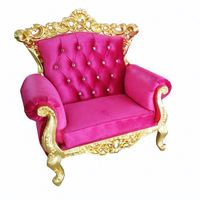 Chaise de trône noire sculptée, modèle Gold King, pour pédicure, mariage (couleurs bleu mariée et marié), table de burger, fabrication chinoise, Canada