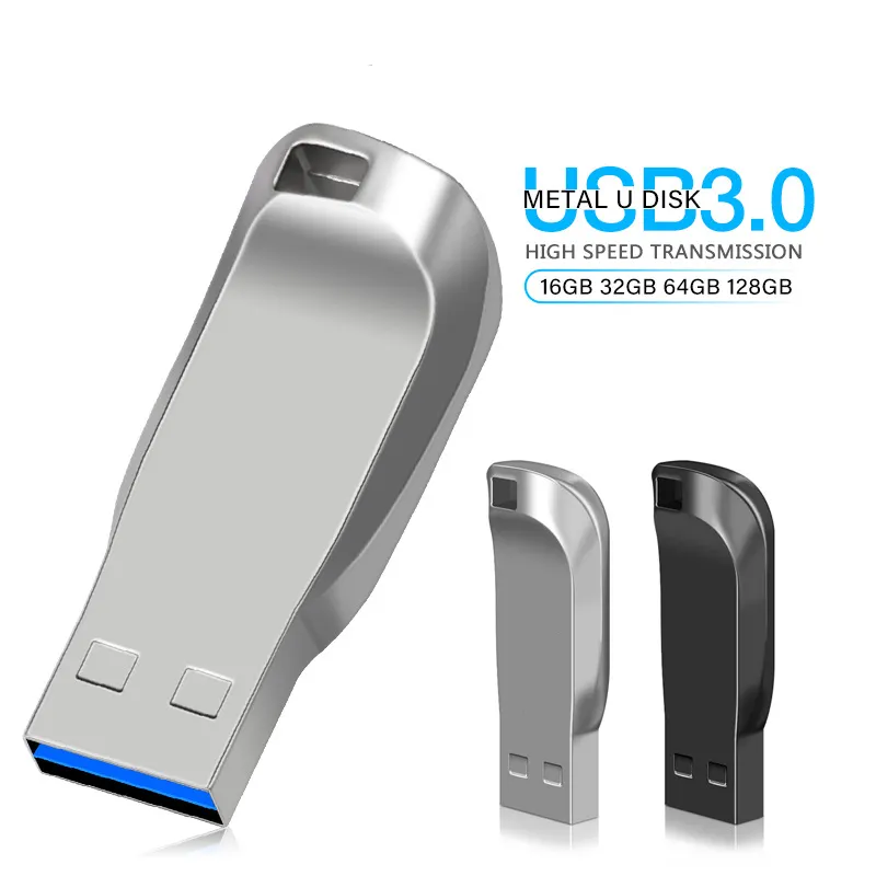 โลหะ USB Key ไดรฟ์แฟลช 3.0 1GB 4GB 8GB 16GB pendrive โลโก้ที่กําหนดเอง cle usb หน่วยความจํา 32GB 64GB 128GB ขายส่ง