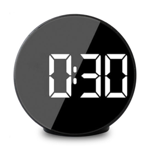 Trẻ Em Du Lịch Bán Buôn 12 24 Giờ Hiển Thị Đen Kích Thước Nhỏ Hình Tròn Báo Lại Bàn Để Bàn Đồng Hồ Báo Thức Giá Rẻ - Product Image 1