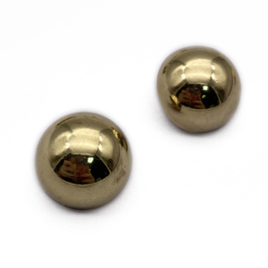 Chất Lượng Cao 20Mm Chân Vàng Mạ Kim Loại Kẽm Hợp Kim Dome Nút Vàng Nửa Bóng Nấm Nút - Product Image 5