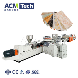 Cung cấp tại chỗ tấm đá cẩm thạch PVC tấm tinh thể carbon dây chuyền sản xuất tấm đá cẩm thạch nhân tạo PVC Máy làm - Product Image 1