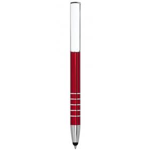 Stylo bille en aluminium avec touche rouge, design élégant pour un confort et une fonctionnalité optimaux - Product Image 3