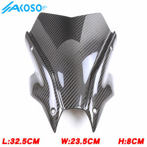 AKOSO 100% 3K fibre de carbone moto avant déflecteurs d'air pare-brise pare-brise pour <span class=keywords><strong>Yamaha</strong></span> <span class=keywords><strong>MT09</strong></span> FZ09 2021 2022 <span class=keywords><strong>2023</strong></span> 2024 - Product Image 6