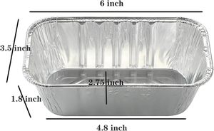 Barquette jetable en aluminium de 750 ml avec couvercle en plastique, bac de cuisson recyclable de qualité alimentaire RE216 - Product Image 2