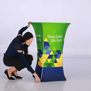 Mesas de Bar Plegables de Tela Blanca Redondas para Fiestas, Eventos y Bodas - Product Image 4