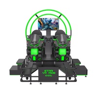 Divertissement Star VR Ride 2 sièges simulateur de vol machine de jeu vr décoller moto en réalité virtuelle cockpit de course sim