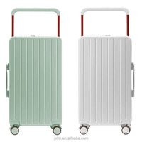 Bagages de luxe à chariot large rouge valise de grande capacité ABS PC sacs de voyage à roue tournante avec porte-gobelet pliant