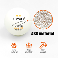 Balles de tennis de table LOKI personnalisées avec logo imprimé, ABS 40 mm+, 3 étoiles, approuvées par l'ITTF
