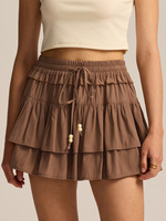 Jupe-short personnalisable pour femme avec cordon de serrage, style européen et américain, taille haute, ornée de perles, nouvelle collection été