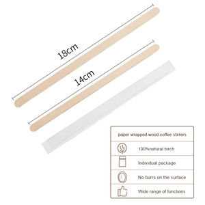 Yada Kraft papier boîte emballage 140mm en bois de qualité alimentaire café agitateur bâton thé outil sac forme boisson boisson agitation utilisation - Product Image 2