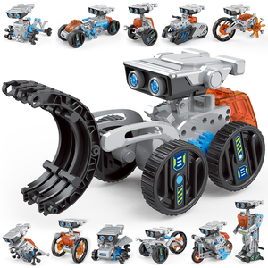 ชุดสร้างสรรค์วิทยาศาสตร์ DIY 12-in-1 ของ AJB TOYS พร้อมรถหุ่นยนต์ใช้พลังงานแบตเตอรี่ สำหรับ<span class=keywords><strong>เด็ก</strong></span>อายุ 7-14 ปี - Product Image 4