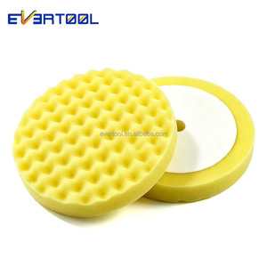 EVERTOOL Disco Abrasivo <span class=keywords><strong>Giallo</strong></span> da 8 Pollici, Tampone Lucidante a Nido d'Ape Monofacciale in Schiuma per Rimuovere Segni di Levigatura su Superfici Verniciate - Product Image 4