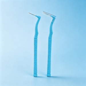 Brosse interdentaire en forme de L pour appareils orthodontiques, en bambou et plastique, écologique, réutilisable, mini brosse à <span class=keywords><strong>dents</strong></span> portable de voyage pour <span class=keywords><strong>les</strong></span> <span class=keywords><strong>dents</strong></span> - Product Image 2