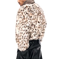 Veste bomber d'hiver pour homme Finch Garment, personnalisable, thermique, à fermeture éclair intégrale, capuche en fausse fourrure, coupe ample, réversible, en polyester