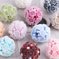 Nouvelles perles en argile douce en forme de rose lumineuse avec trous droits pour la création de chaînes de téléphone, de porte-clés et d'accessoires de sac DIY