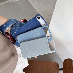 เคสโทรศัพท์ยีนส์เดนิมสีซักไร้กรอบสำหรับ <span class=keywords><strong>iPhone</strong></span> 17 16 15 <span class=keywords><strong>14</strong></span> 13 <span class=keywords><strong>PROMAX</strong></span> Plus ฝาครอบระบายความร้อนกันกระแทก - Product Image 3