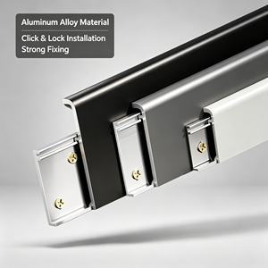 บัวพื้นอะลูมิเนียมอัลลอยด์ทันสมัยพร้อมไฟ LED ทนทานและกันน้ำ - Product Image 6