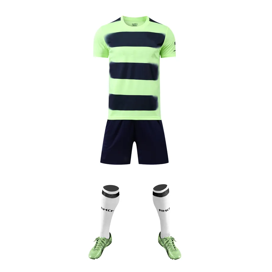 2024 ropa deportiva de poliéster de secado rápido de alta calidad para hombres, conjunto de ropa de fútbol, uniformes, camisetas de fútbol personalizadas