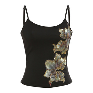เสื้อสายเดี่ยวลายดอกไม้แฟชั่นสตรีฤดูใบไม้ผลิ 5 แบบ - Product Image 6