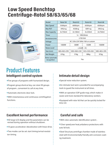 Centrífuga de Laboratorio de Sobremesa INNOVA, Centrífuga de Alta Velocidad de 16500 <span class=keywords><strong>rpm</strong></span>, <span class=keywords><strong>10000</strong></span> <span class=keywords><strong>rpm</strong></span>, 4x100 con Pantalla LCD - Product Image 2