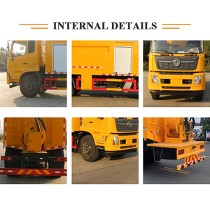 Camion-citerne Dongfeng 4X2 haute pression en acier au carbone, capacité 10 000 litres, avec pompe de lavage - Product Image 5