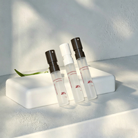 Flacon vaporisateur de parfum miniature de luxe vide, atomiseur en verre 1,5 ml/2 ml/2,5 ml, sérigraphié, transparent, logo personnalisé, marque privée