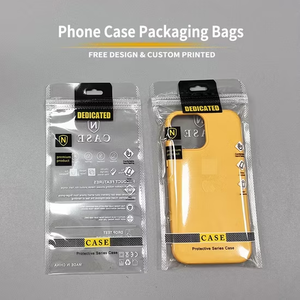 Étuis pour téléphones portables et housses personnalisées avec logo, sacs en plastique transparents refermables avec fermeture éclair, emballage transparent - Product Image 4