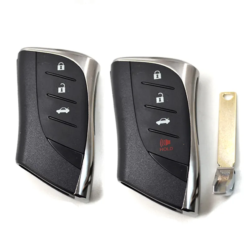 ฝาครอบกุญแจรถระยะไกลเคสเปล่าสําหรับใหม่ Lexus RX ES IS UX เปลือกกุญแจอัจฉริยะเปลี่ยนปุ่ม 3/4 พร้อมใบมีดกุญแจ