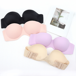 Sujetador de Boda Sexy Invisible, Sólido, Sin Costuras, Tejido, Sin Tirantes, con Efecto Push-Up y Espalda Descubierta para Mujer - Product Image 4