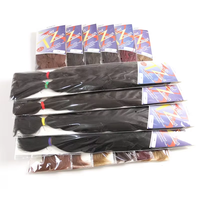 Tresses synthétiques pré-étirées de 48 pouces, haute qualité, 180g, Jumbo TZ, texture Yaki, lot de 2 mèches à tresser