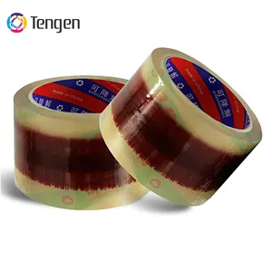 Tengen Custom Printed Waterproof Transparent Biodegradable Cellophane Packing Tape with MSDS Certified