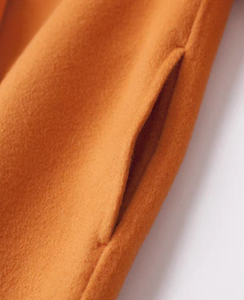 <span class=keywords><strong>Trench</strong></span>-coat décontracté et élégant pour femme, double boutonnage, coupe ample, en laine <span class=keywords><strong>kaki</strong></span> unie, long, imperméable, respirant, personnalisable - Product Image 5