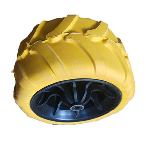 <span class=keywords><strong>Roue</strong></span> en mousse PU de sable de 7 pouces de <span class=keywords><strong>large</strong></span> <span class=keywords><strong>pour</strong></span> wagon de fret de <span class=keywords><strong>chariot</strong></span> de plage pliant extérieur - Product Image 4